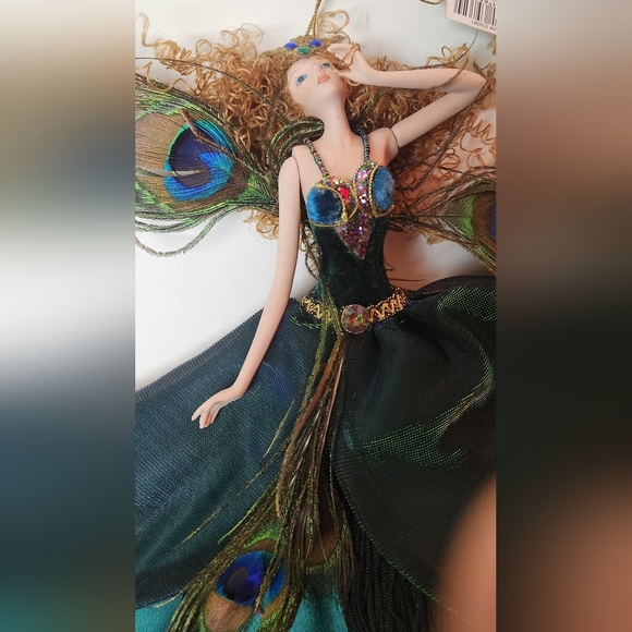 Kurt Stadler Lady Peacock Fairy Hanging Ornament - Picture 3 of 6